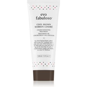 EVO Fabuloso Colour Boosting Treatment Haarmasker voor Accentueren van Haarkleur Tint Cool Brown 220 ml