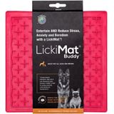 LickiMat Buddy - Hondenbak - Likmat / Anti-schrok / Slowfeeder voor Hond - Roze - 20 cm