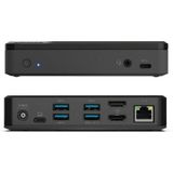 Alogic - Universal Twin HD Docking Station - Zwart - USB-C & USB-A - 10 Havens