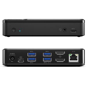 Alogic DUTHDPR laptop dock & poortreplicator USB 3.2 Gen 1 (3.1 Gen 1) Type-C Zwart
