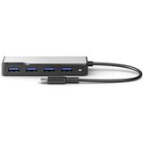 Alogic - Fusion Swift - Interface Hub - Zwart - USB 3.2 Gen 1 - 4 Havens
