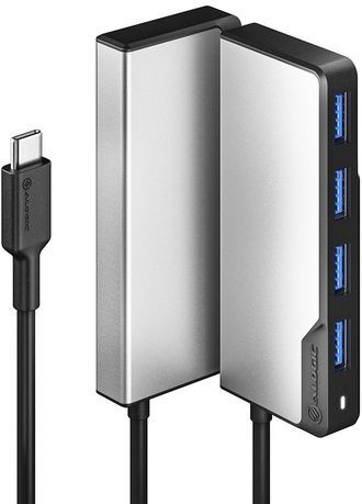 Alogic - Fusion Swift - Interface Hub - Zwart - USB 3.2 Gen 1 - 4 Havens