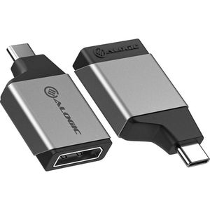 Alogic - Ultra Mini Adapter - USB-C naar DisplayPort - Grijs - 4 cm