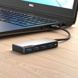 Alogic - Fusion SWIFT - 4-in-1 USB-A Docking Station - Grijs