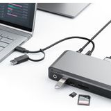 Alogic Triple 4K Docking Station - 100W Power Delivery