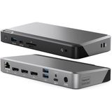 Alogic Triple 4K Docking Station - 100W Power Delivery