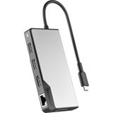 ALOGIC UCFUPRGVV2-SGR laptop dock & poortreplicator USB 3.2 Gen 1 (3.1 Gen 1) Type-C Zwart, Grijs