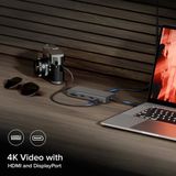 Alogic - FUSION PRO AXIS - Docking Station - Grijs - USB-C 8-in-1