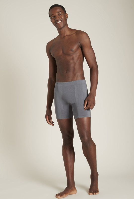 Boody - Bamboe Herenboxer middenlang / Donkergrijs - S