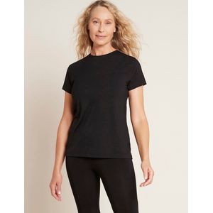 Boody - Bamboe Dames T-shirt ronde hals - Zwart