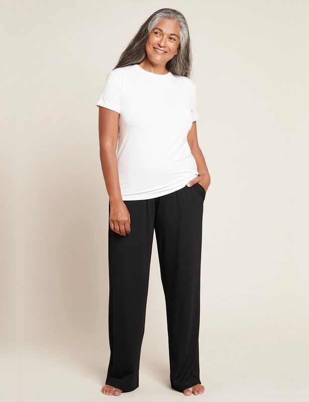 Boody - Bamboe Dames T-shirt ronde hals - Wit