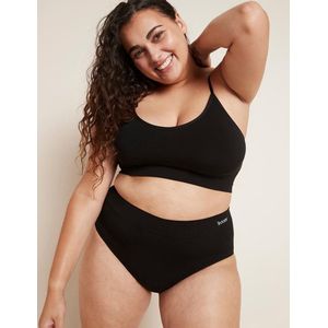 Boody - Bamboe Full Brief Tailleslip menstruatieondergoed - Zwart - Normaal/Hevig (ca. 15 ml/3 tampons) maat XS