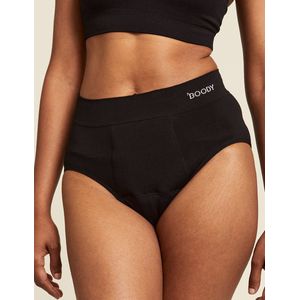 Boody - Bamboe Full Brief - Menstruatieondergoed - Zwart - Normaal/Hevig (ca. 15 ml/3 tampons)