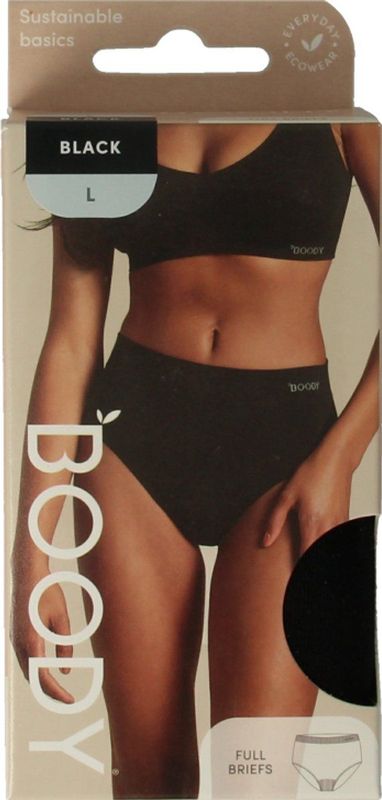 Boody - Full Brief - Slips - Zwart - Bamboe - Milieuvriendelijk