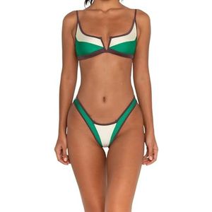 FAE House - Gypsy Bikini Top - Twilight - Luxe Dames Zwemmode - Diep bosgroen - 100% Duurzame Stoffen - Koude handwas - Maat L