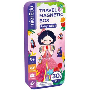 mierEdu Magneetspel, box, sprookje om aan te kleden, magneetspel vanaf 3 jaar, bevordert fantasie en concentratie, ideaal reisspel met 2 scènes en 34 magneten
