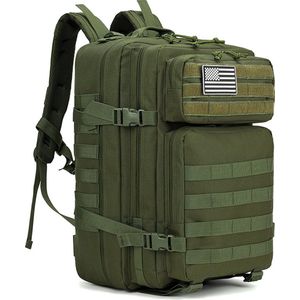 Alta-X - Leger Rugzak - 45L - Camouflage - Militaire Tactische Tassen voor Heren - voor De Jacht - Voor Trekking - Rugzak - Waterdicht - Bug Out Bag - Leger Groen