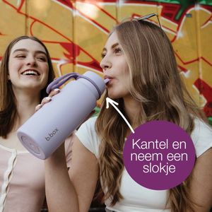 b.box - Thermos-Drinkfles - Roestvrij Staal - 1 Liter - Drielaags Isolerend