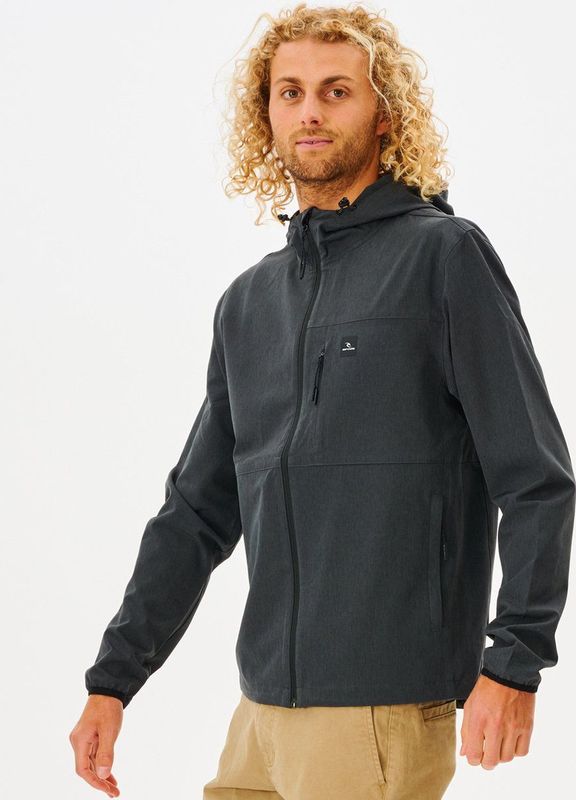 Elite Anti-Series - Zip-Thru Jas - Zwart - Polyester-Elastaanmix