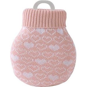 DieffematicRSD Warmwaterkruik Multifunctionele siliconen multifunctionele warmwaterkruik voor koud weer (Color : Pink)