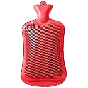 DieffematicRSD Warmwaterkruik Rubberen warmwaterkruik Winter warm houden Warmwaterzak Watervullende handwarmer voor kantoor thuis (Color : R)