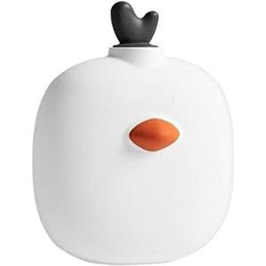 DieffematicRSD Warmwaterkruik Siliconen handwarmer Explosieveilige Lekvrije warmwaterzak Anti-verbranding (Color : White)