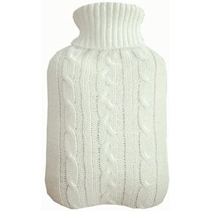 DieffematicRSD Warmwaterkruik Warmwaterzakhoes Koudbestendig Wasbaar Afneembare Naald Webhoes Warme Handbash Doek Warme Handtas Cover (Color : White)