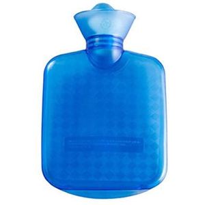 DieffematicRSD Warmwaterkruik Transparante dikke rubberen warmwaterkruik gevuld met water Warmwaterzak Warme waterzakken (Color : Blue)