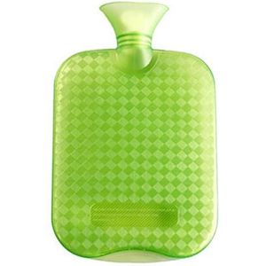 DieffematicRSD Warmwaterkruik Transparante dikke rubberen warmwaterkruik gevuld met water Warmwaterzak Warme waterzakken (Color : Green)