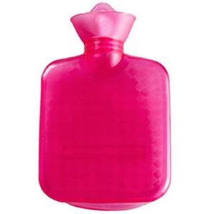 DieffematicRSD Warmwaterkruik Transparante dikke rubberen warmwaterkruik gevuld met water Warmwaterzak Warme waterzakken (Color : Pink)