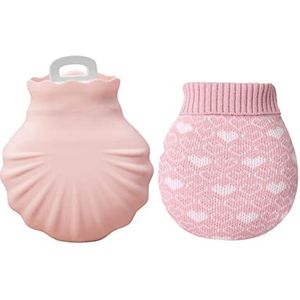 DieffematicRSD Warmwaterkruik Warmwaterzak Effen Kleur Creatieve Leuke Mini Handwarmer Tas Dikke Seal Ontwerp Multifunctionele Mini Warmwaterkruik (Color : Pink)