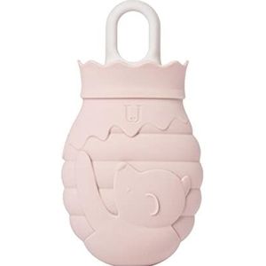 DieffematicRSD Warmwaterkruik Verwarming Siliconen Warmwaterkruik Warmwaterkruik Zak Met Gebreide Hoes Winter Hand Voetwarmer Warmwaterkruik (Color : Apricot)