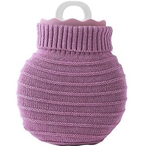 DieffematicRSD Warmwaterkruik Winter Mini Warmwaterkruik Siliconen Golf Ontwerp Gemiddelde Distributie Temperatuur Multifunctionele Warmwaterkruik (Color : Purple)