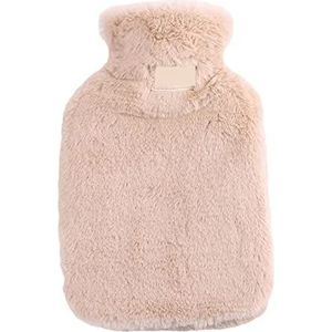 DieffematicRSD Warmwaterkruik Warmer Winter Warm Water Fles Puur Natuurrubber Gezellige Grijze Cover Nek Taille Hand Bed Warm (Color : E)