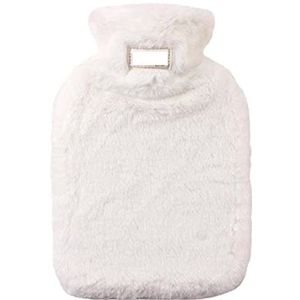 DieffematicRSD Warmwaterkruik Warmer Winter Warm Water Fles Puur Natuurrubber Gezellige Grijze Cover Nek Taille Hand Bed Warm (Color : G)