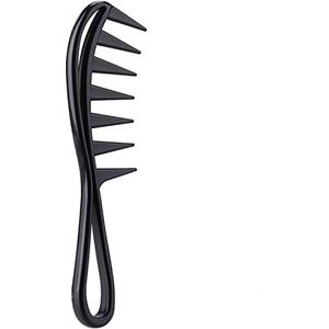 DieffematicSZ kam Pcs Wide Tooth Shark Plastic Comb Detangler Curly Hair Salon Hairdressing Comb Massage For Hair Styling Tool For Curl Hair (Color : Black)