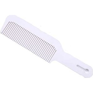 DieffematicSZ kam Hairdressing Comb New Multi-color Minimalist Black Plastic Haircut Comb Dense Tooth Push Edge Flat Hair Salon Styling Comb Tool (Color : White)