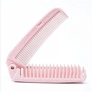 DieffematicSZ kam Portable Folding Comb Hair Brush Anti-static Combs Hair Brush Folding Hairdressing Styling Tool (Color : Pink)