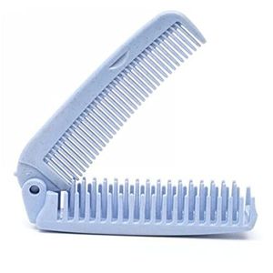 DieffematicSZ kam Portable Folding Comb Hair Brush Anti-static Combs Hair Brush Folding Hairdressing Styling Tool (Color : Mavi)