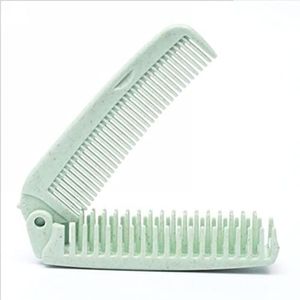 DieffematicSZ kam Portable Folding Comb Hair Brush Anti-static Combs Hair Brush Folding Hairdressing Styling Tool (Color : Ye?il)