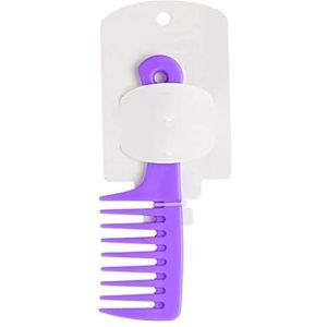 DieffematicSZ kam Small Large-tooth Curly Hair Comb Adult Female Smooth Hair Comb Wide-tooth No Knot Thickened Hairdressing Comb Styling Tool (Color : Purple)