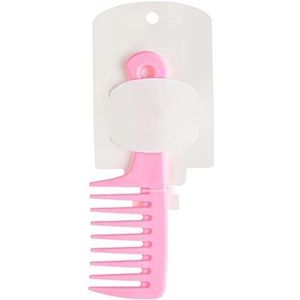 DieffematicSZ kam Small Large-tooth Curly Hair Comb Adult Female Smooth Hair Comb Wide-tooth No Knot Thickened Hairdressing Comb Styling Tool (Color : Pink)