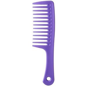 DieffematicSZ kam Hot Hairdress Comb Heat Resistant Woman Wet Hook Curly Hair Brushes Pro Salon Dyeing Styling Tools Coarse Wide Spikes Tooth (Color : Purple)