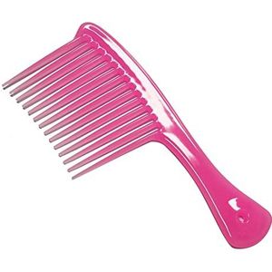 DieffematicSZ kam Large Wide Tooth Comb Handle Detangling Reduce Hair Loss Comb Pro Hairdress Salon Dyeing Styling Brush Tools (Color : Pink 1PCS)