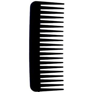 DieffematicSZ kam 19 Teeth Tooth Comb Wide Plastic Pro Salon Barber Hairdressing Combs Reduce Hair Loss Hair Care Tool Plastic Detangling Comb (Color : Schwarz)