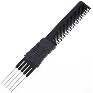 DieffematicSZ kam Hair Cutting Comb Black Carbon Fiber Steel Needle Comb