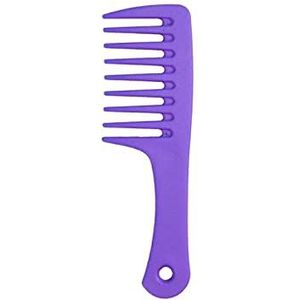 DieffematicSZ kam Color Wide Tooth Handle Big Tooth Comb (Color : Purple)