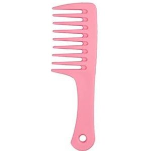 DieffematicSZ kam Color Wide Tooth Handle Big Tooth Comb (Color : Pink)