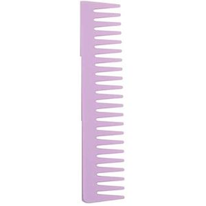 DieffematicSZ kam Flat Comb Elastic Paint Rubber Paint Handle Wide Tooth Comb Travel Portable Bangs Comb