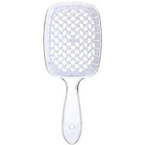 DieffematicSZ kam New Wide Teeth Combs Hollow Mesh Women Scalp Massage Comb Hair Brush Hollowing Out Home Salon DIY Hairdressing Tool (Color : White)